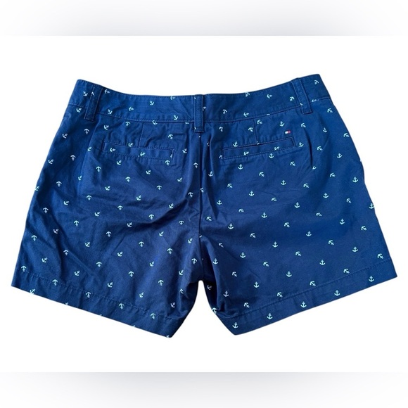 Tommy Hilfiger, Anchor Print Shorts, Size 2, Navy & White - Picture 6 of 12